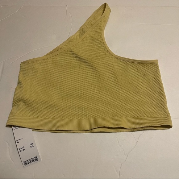 Out From Under Bra Top Seamless Higher Love 
Size XL New With Tags Yellow Yoga - Picture 3 of 8